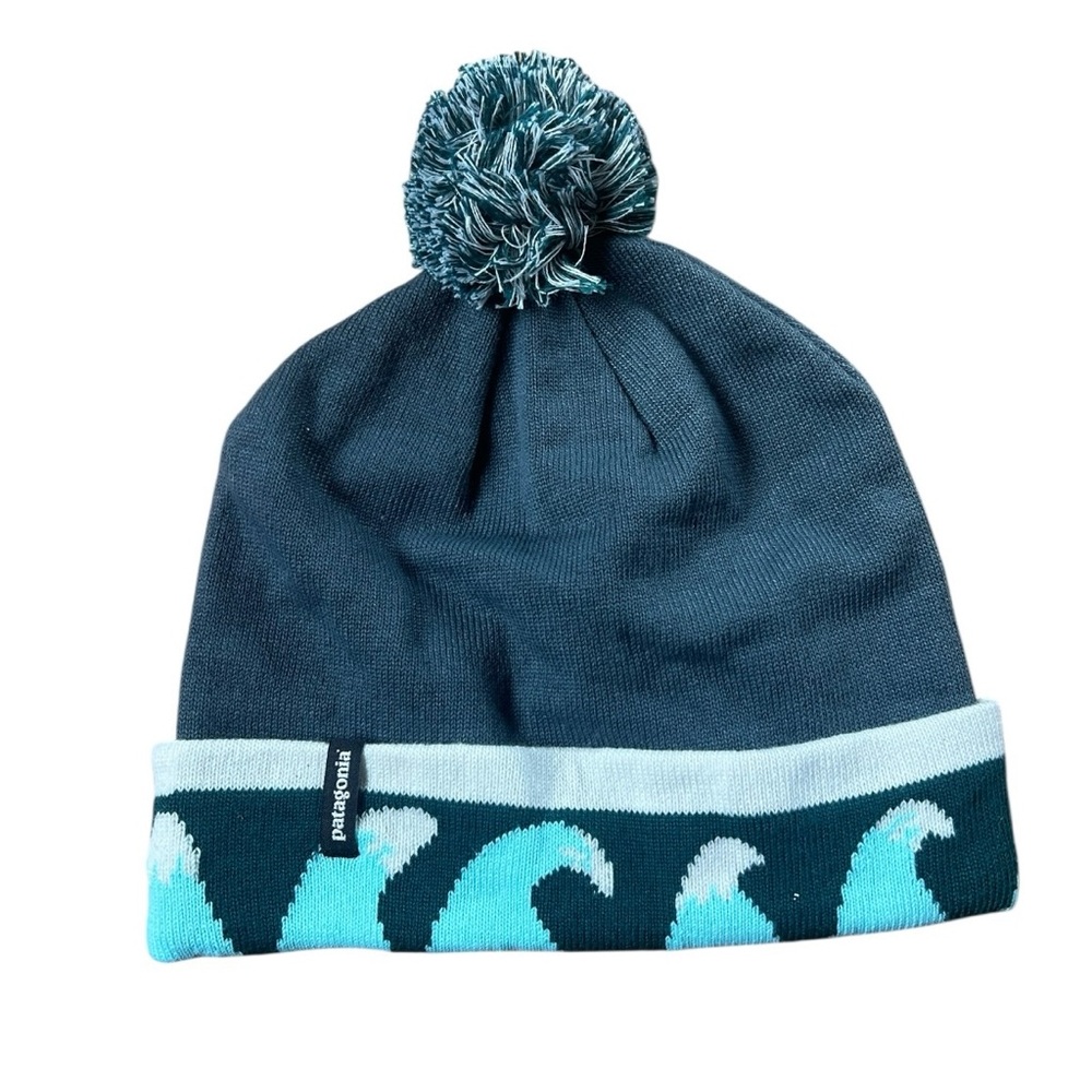 NWOT Patagonia Powder Town Beanie – Pom-Pom – Recycled Knit Snow Ski Winter